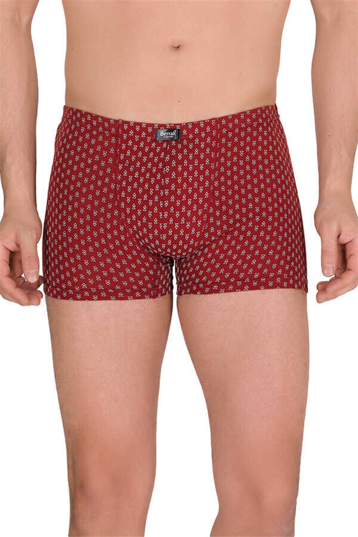 BoxerBerrak 4497 Likralı Modal İnce Belli Desenli Erkek Boxer