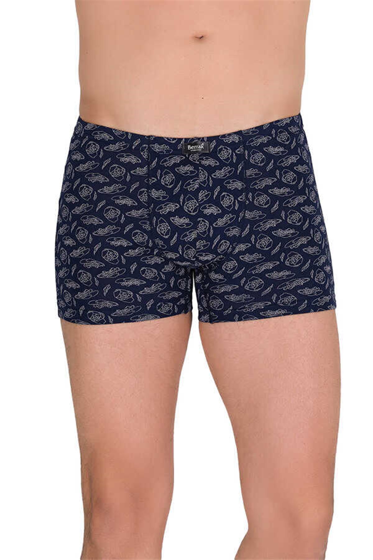 BoxerBerrak 4497 Likralı Modal İnce Belli Desenli Erkek Boxer