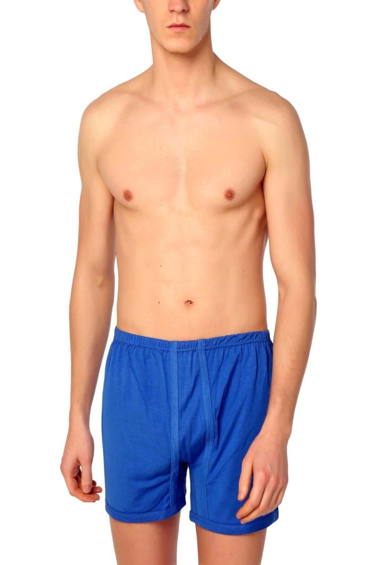 BoxerCihan Yıldız 12'li Eko Paket Arjantin Paçalı Erkek Don