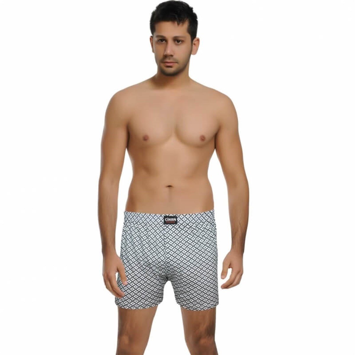 BoxerCihan Yıldız 2010 12'li Paket Karışık Desenli Erkek Boxer