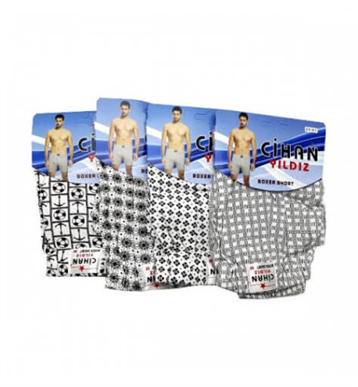 BoxerCihan Yıldız 2010 Karışık Desenli Erkek Boxer