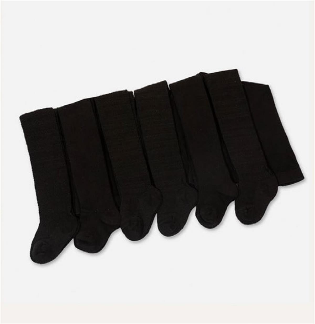 Çorap6'lı Paket Düz Renk Kız Ve Erkek Bebek Mevsimlik Külotlu Çorap 