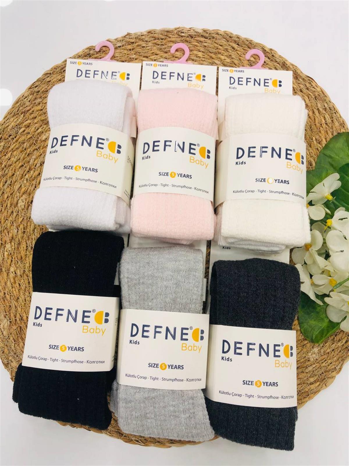 Çorap6'lı Paket Kız Çocuk Ajur Desenli Düz Renk  Mevsimlik Külotlu Çorap