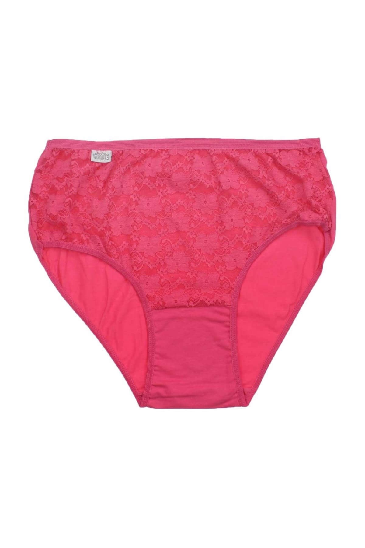 Külot, String, TangaGümüş 3044 6'lı Paket Dantelli Bato Yüksek Bel Bayan Külot