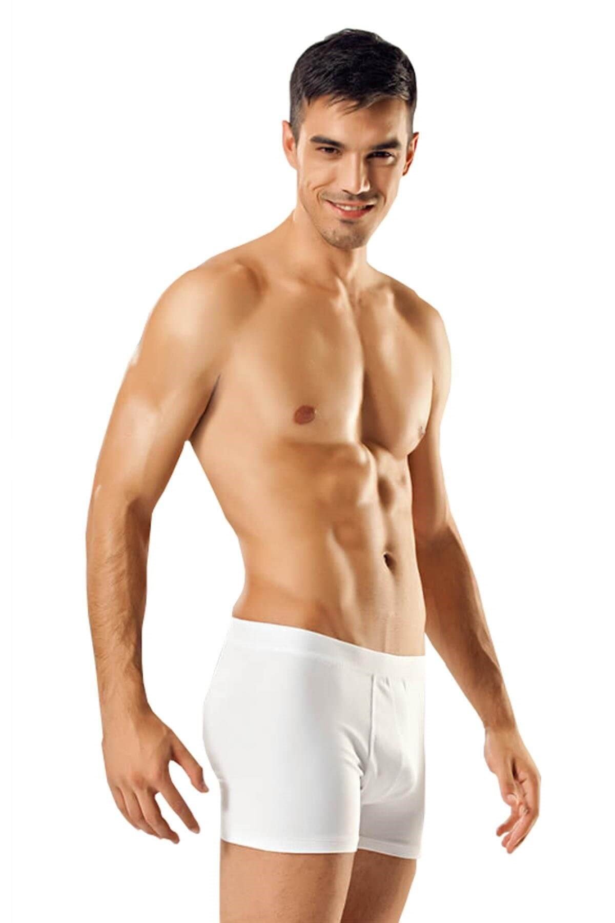 BoxerGümüş 4018 Likralı Erkek Boxer