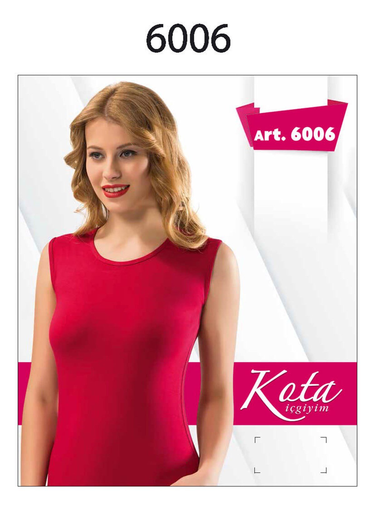 Atlet, Fanila, BodyBisiklet Yaka Bayan Sıfır Kol Atlet Kota 600