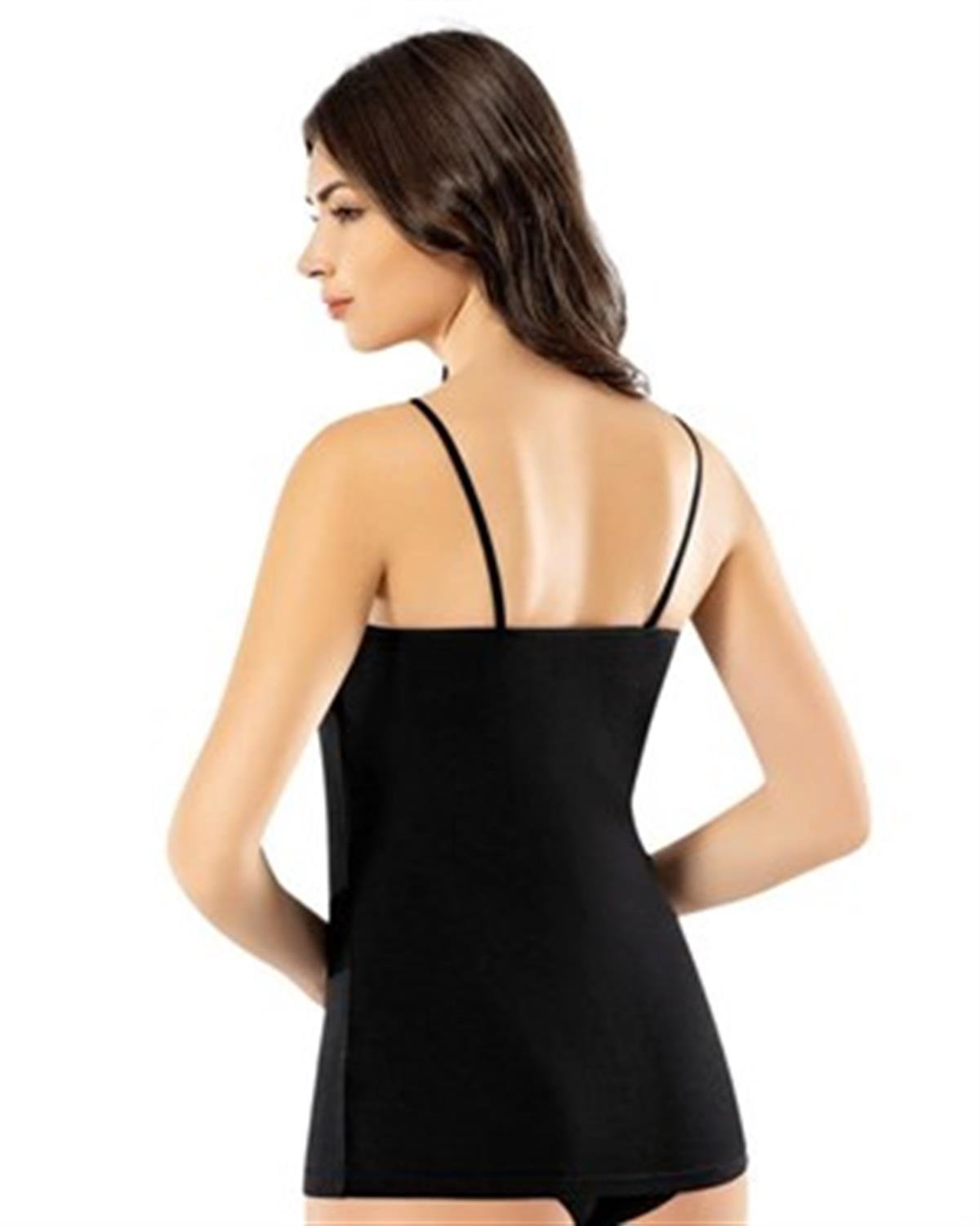 Atlet, Fanila, BodyKota 6349 İnce Askılı Pedli Bayan Atlet