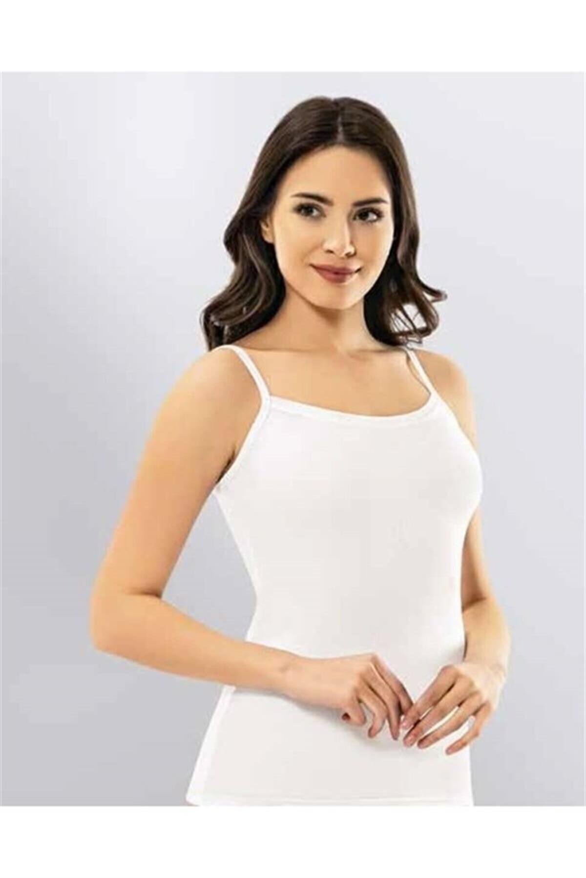Atlet, Fanila, BodyKota 6349 İnce Askılı Pedli Bayan Atlet