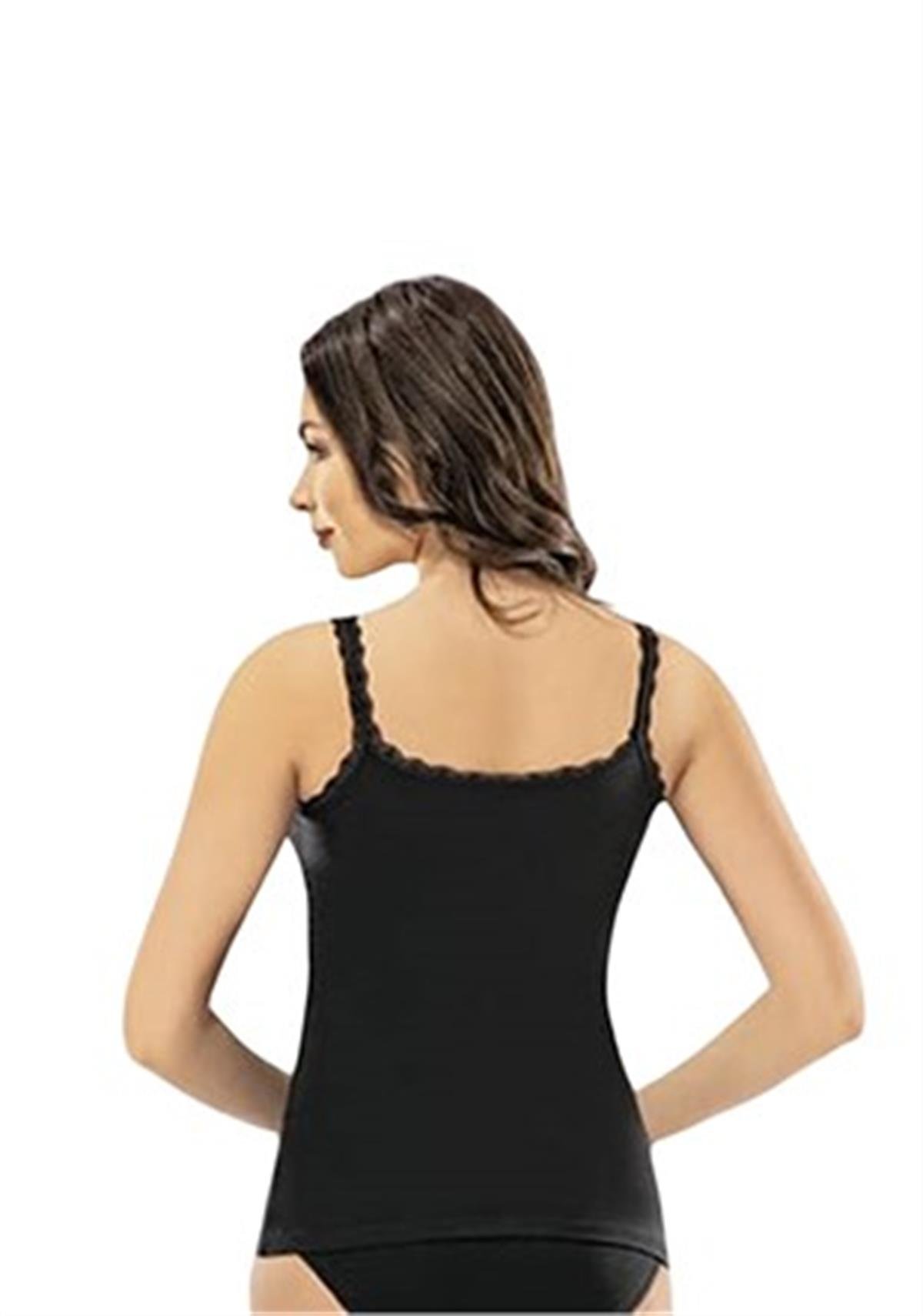 Atlet, Fanila, BodyLikralı Penye Bayan Dantel Askılı Atlet Kota 6307