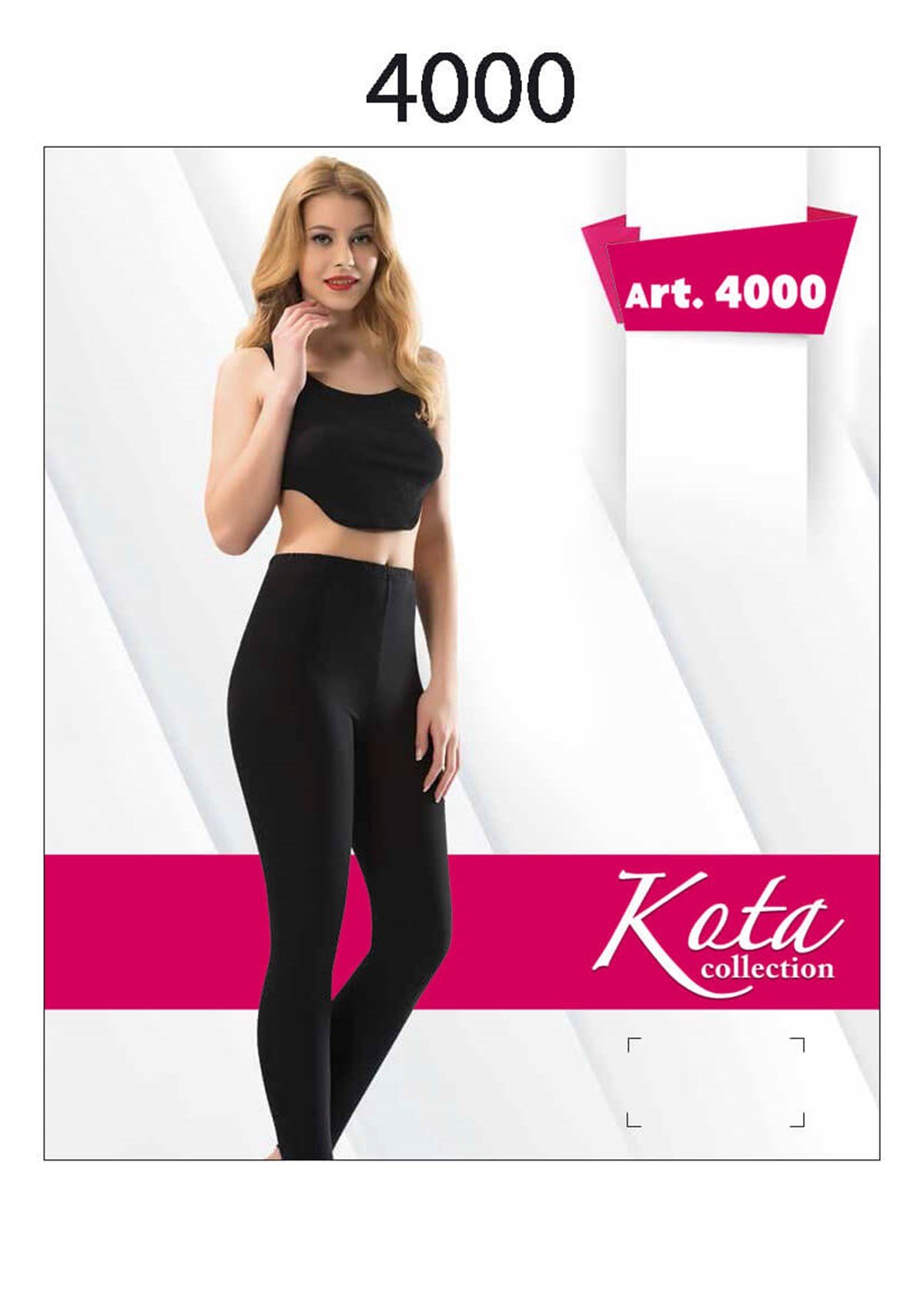 TaytUzun Paça Katlama Penye Bayan Tayt Kota 4000