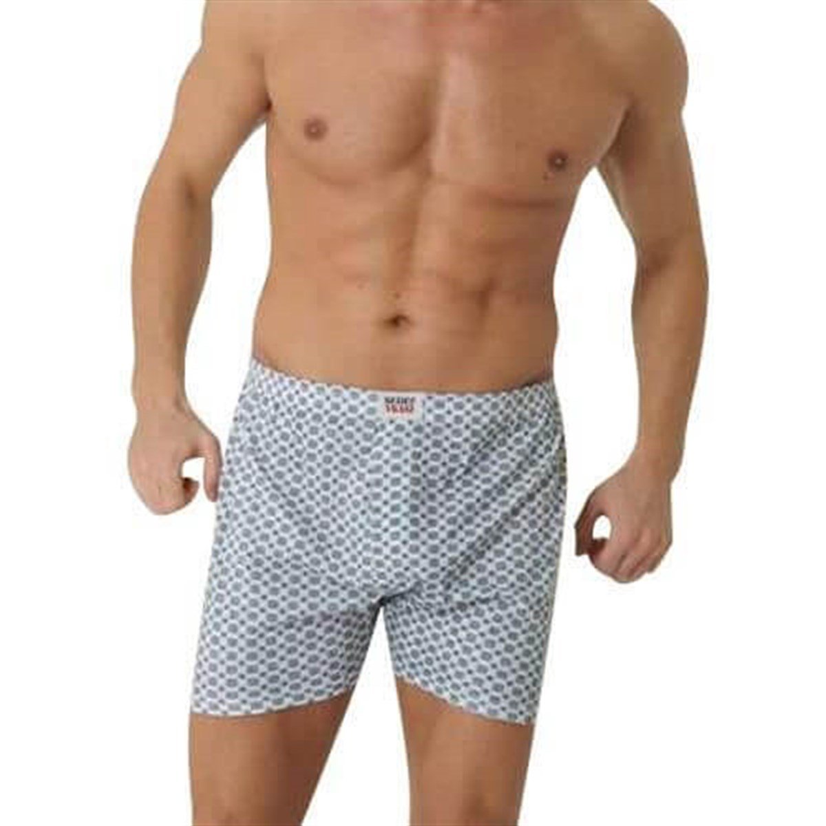 BoxerSedef Yıldız 1012 Penye Emprime Erkek Boxer