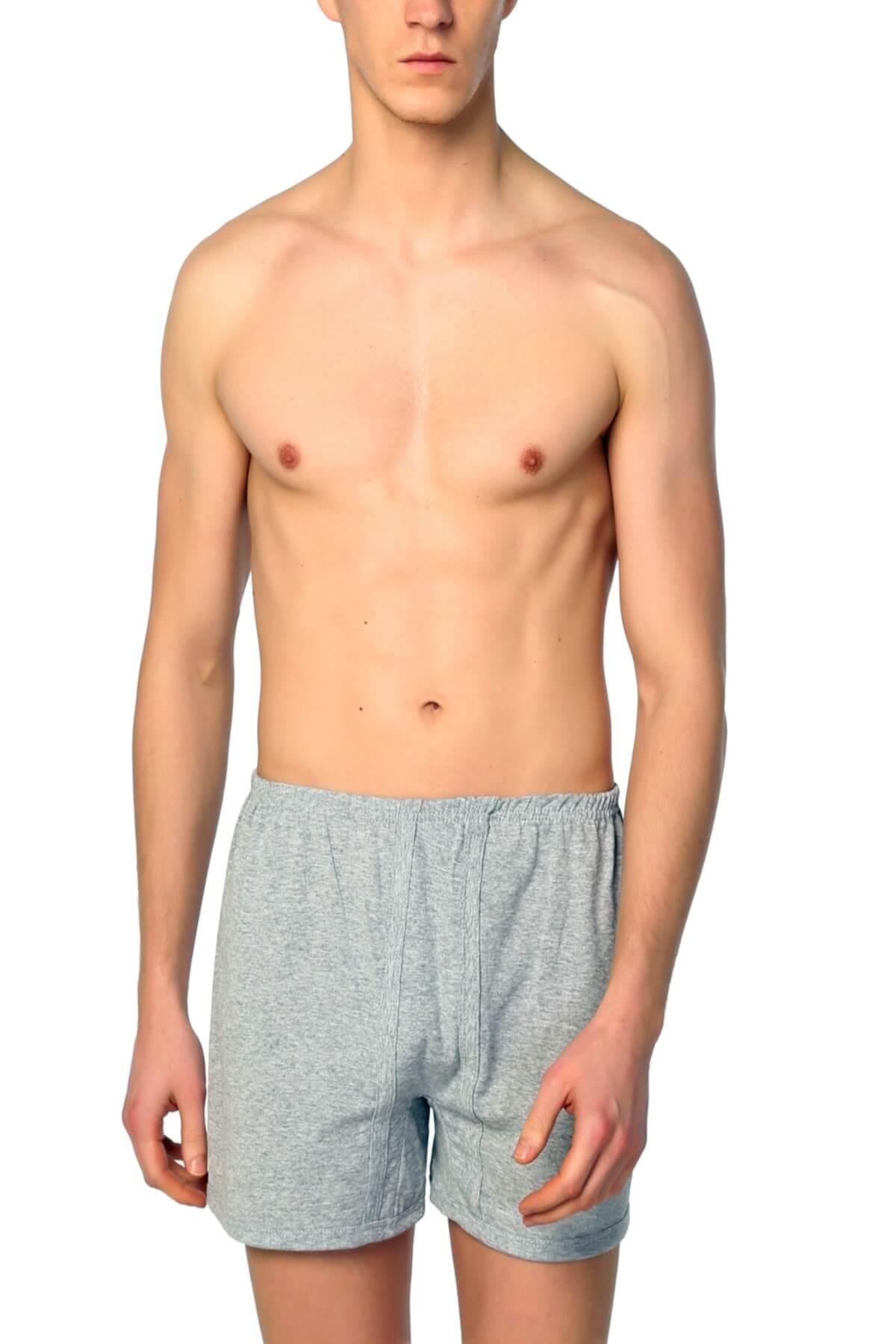 Boxer12'li Paket Seher Yıldızı Renkli Penye Arjantin Erkek Paçalı Don