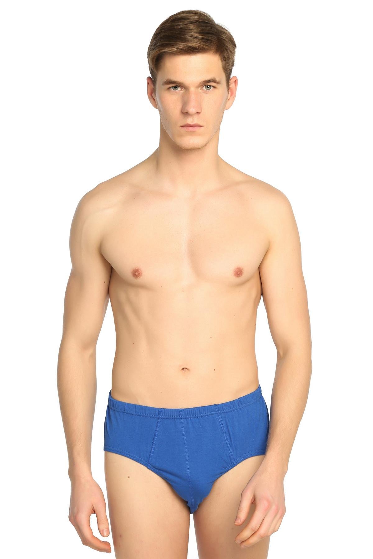 Slip, Külot12'li Paket Seher Yıldızı Penye Renkli Erkek Slip Külot