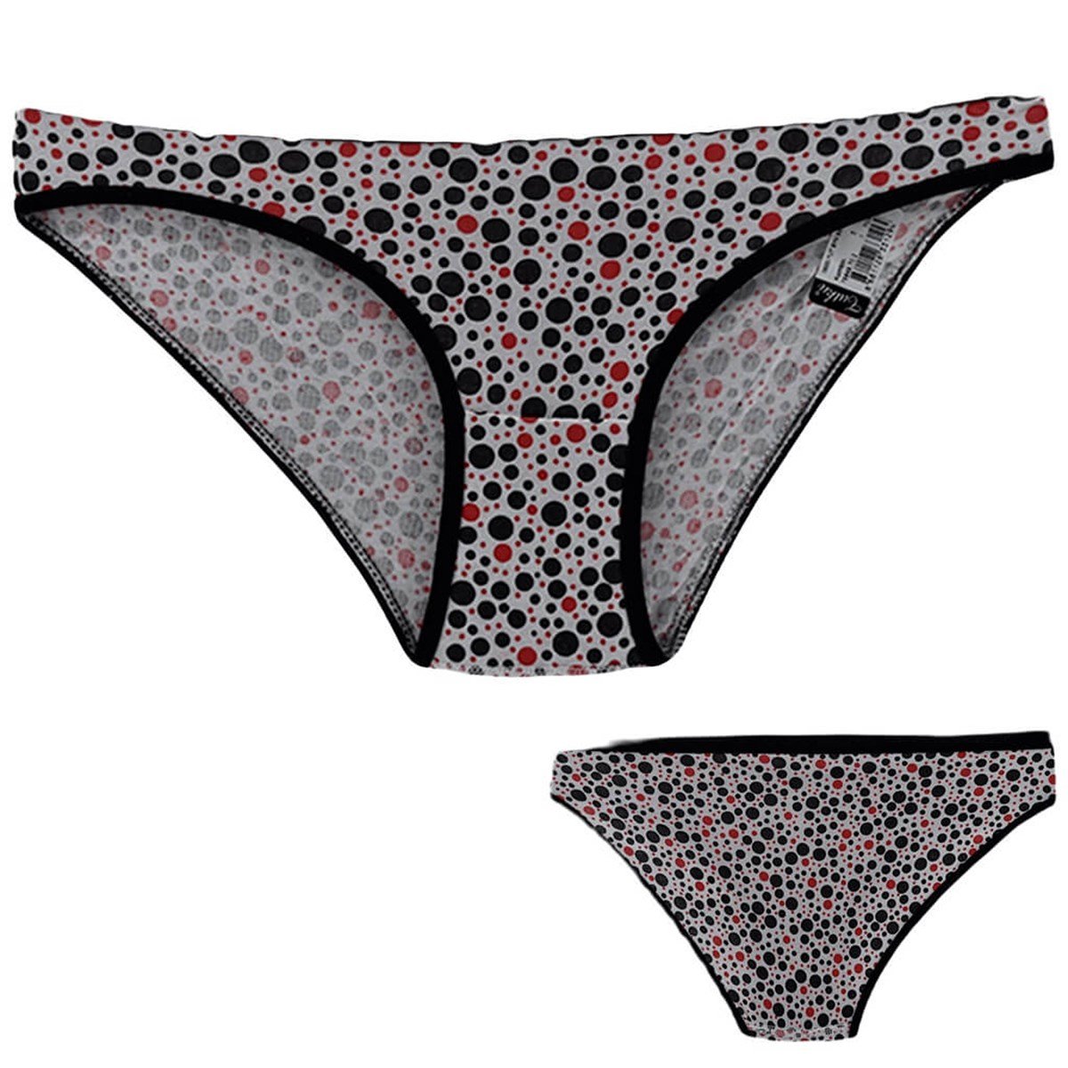 Külot, String, Tanga12'li Paket Tutku 0520 Belgin Puantiyeli Bayan Elastan Bikini Külot