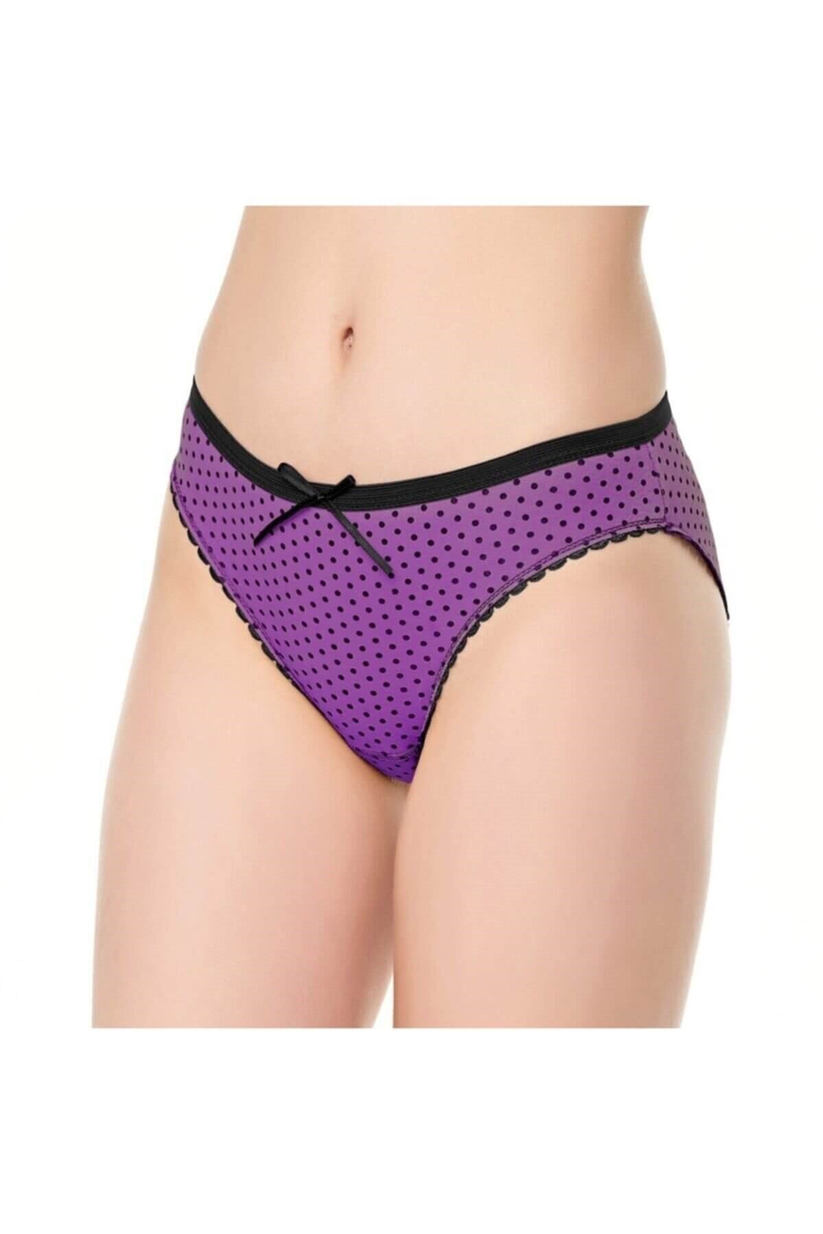 Külot, String, Tanga12'li Paket Tutku 0676 Puantiyeli Bayan Elastan Bikini Külot