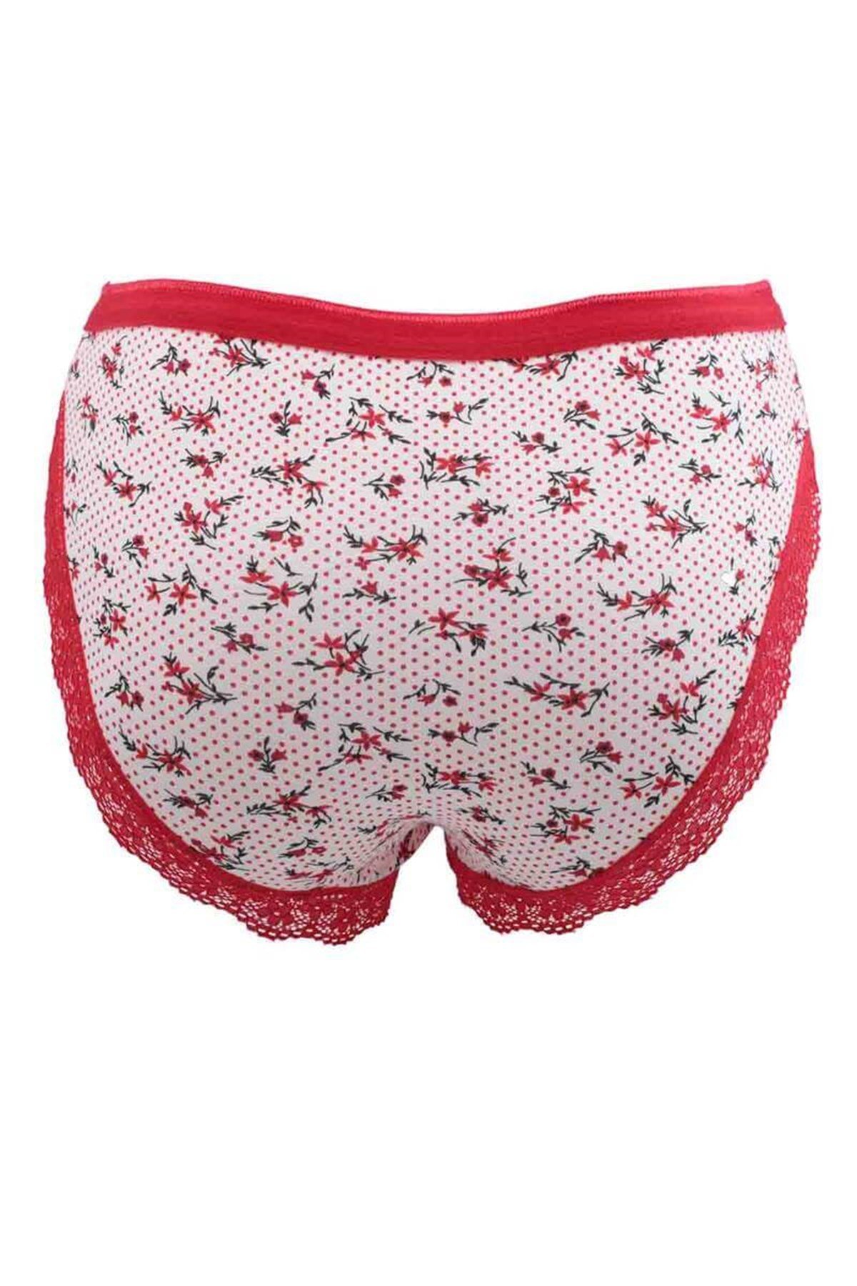 Külot, String, Tanga12'li Paket Tutku Nil 0528 Dantelli Desenli Bayan Elastan Bikini Külot