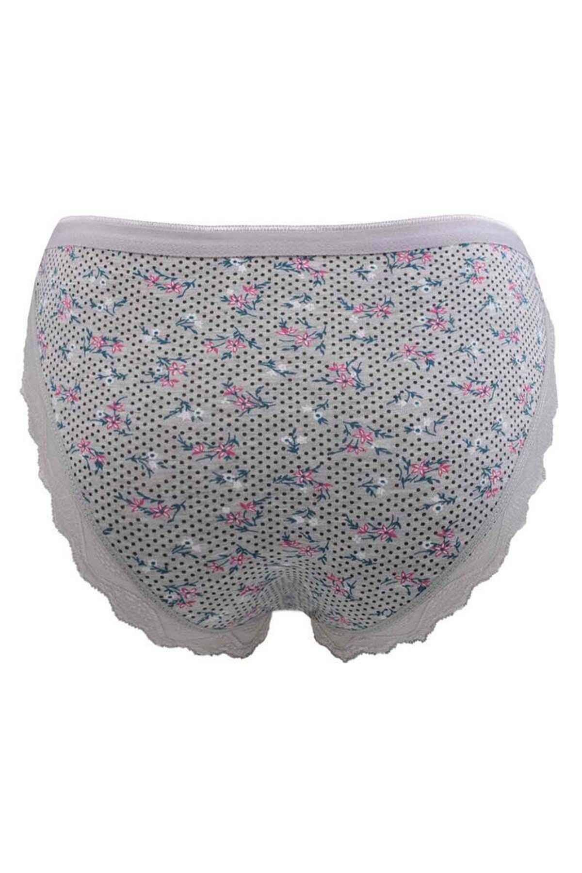 Külot, String, Tanga12'li Paket Tutku Nil 0528 Dantelli Desenli Bayan Elastan Bikini Külot
