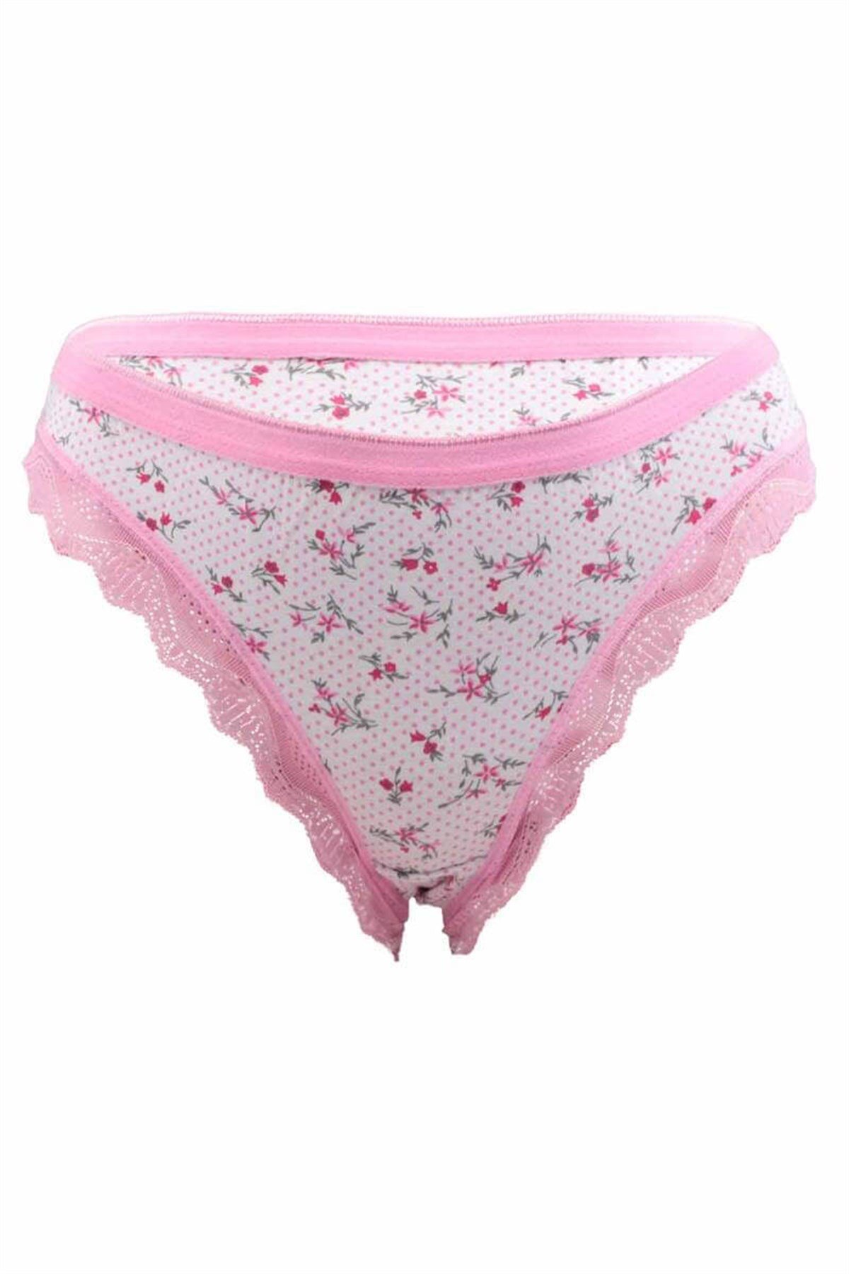 Külot, String, Tanga6'lı Paket Tutku 0528 Nil Desenli Dantelli Elastan Bayan Bikini Külot
