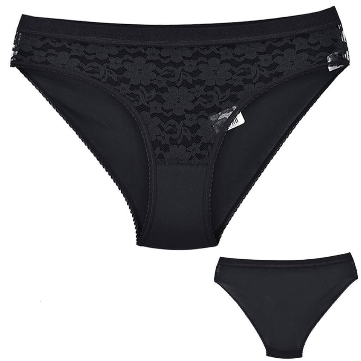 Külot, String, TangaTutku 0725 Safir 6'lı Paket Dantelli Elastan Bayan Bikini Külot