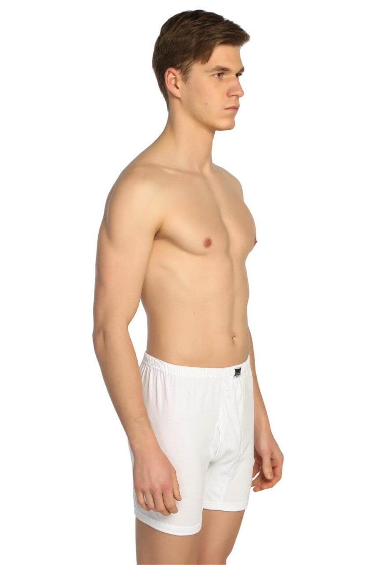 BoxerTutku 3'lü Paket %100 Pamuk Penye Erkek Paçalı Don