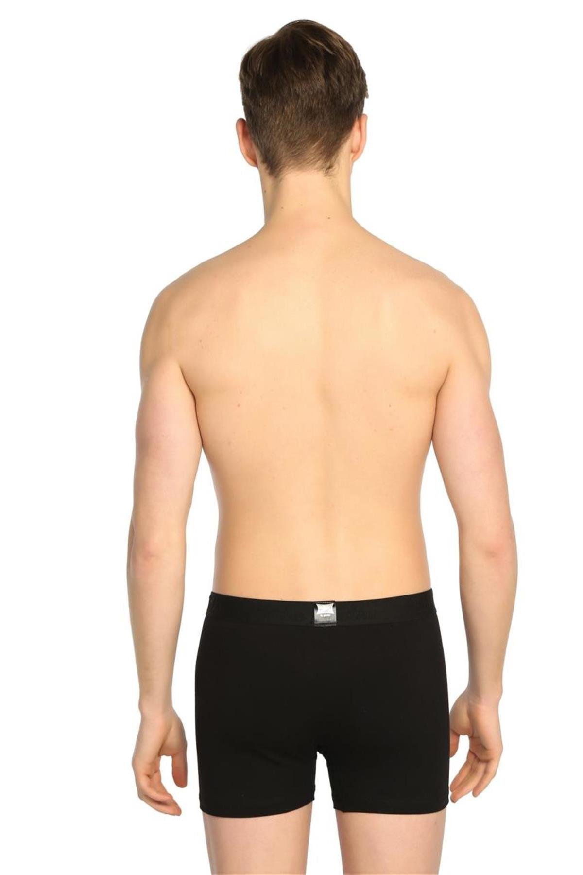 BoxerTutku 3'lü Paket Likralı Penye Erkek Boxer