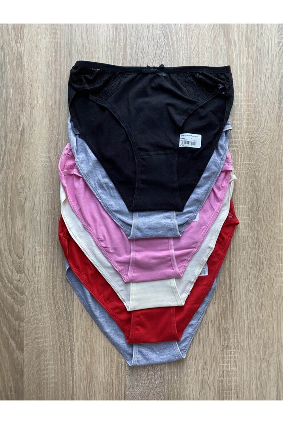 Külot, String, TangaTutku 6'lı Paket 0515 Firuze Dantelli Bayan Elastan Bikini Külot