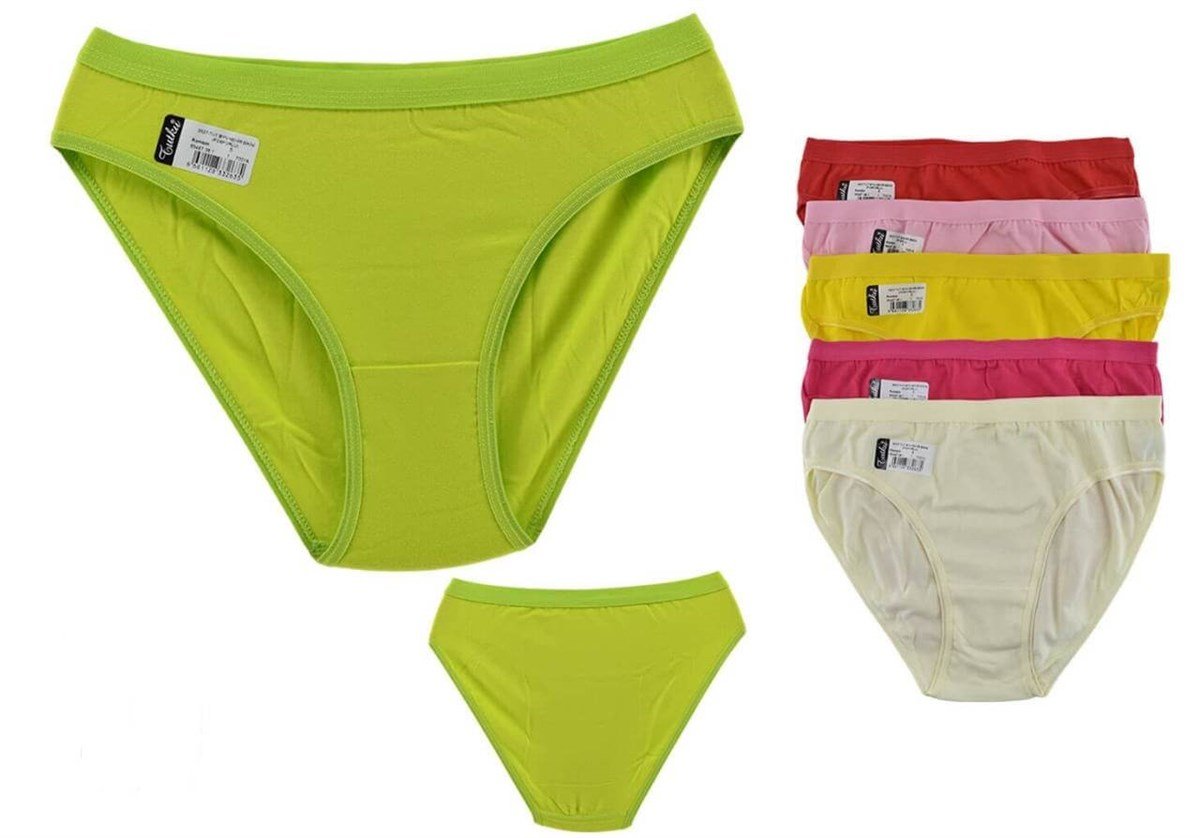 Külot, String, TangaTutku 6'lı Paket 0527 Nehir Elastan Bayan Fosforlu Bikini Külot