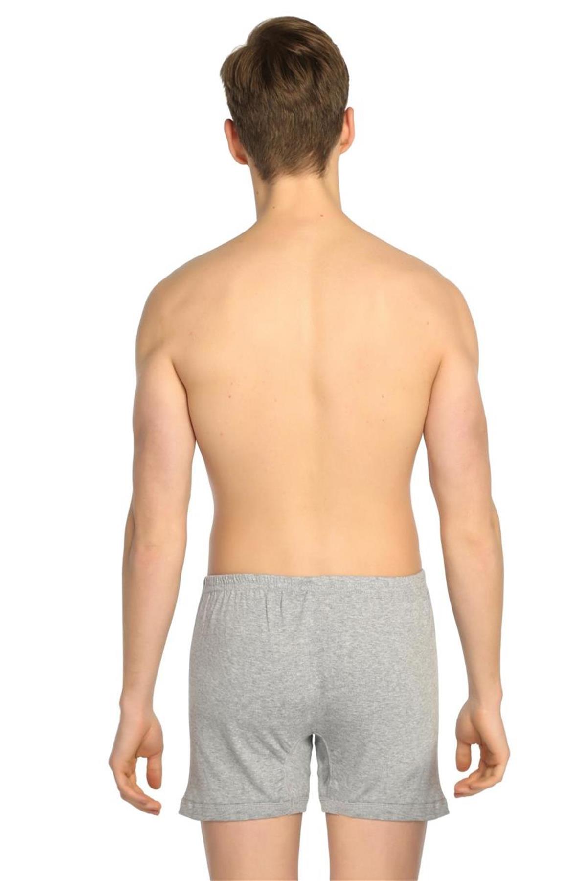 BoxerTutku 6'lı Paket %100 Pamuk Ribana Erkek Paçalı Külot