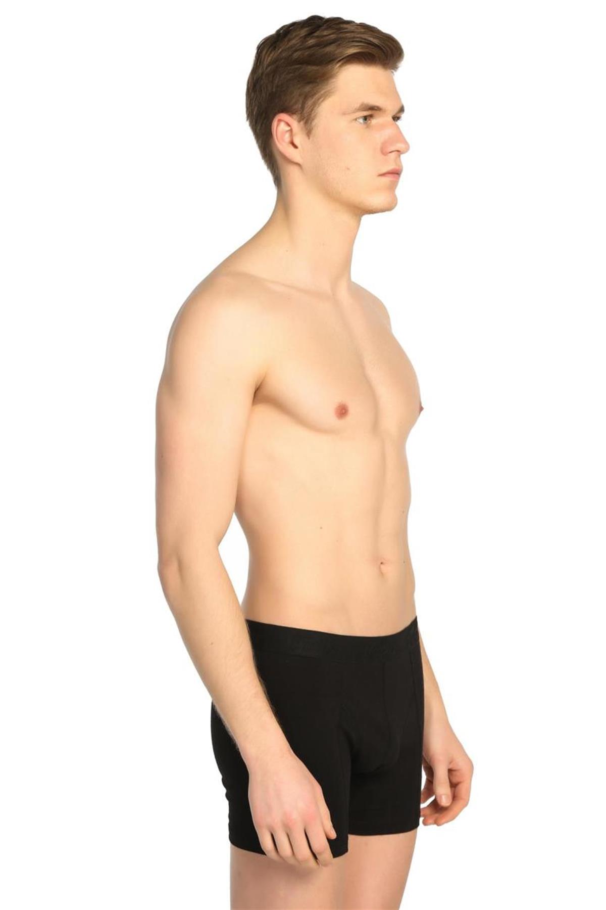 BoxerTutku 6'lı Paket Penye Likralı Erkek Boxer