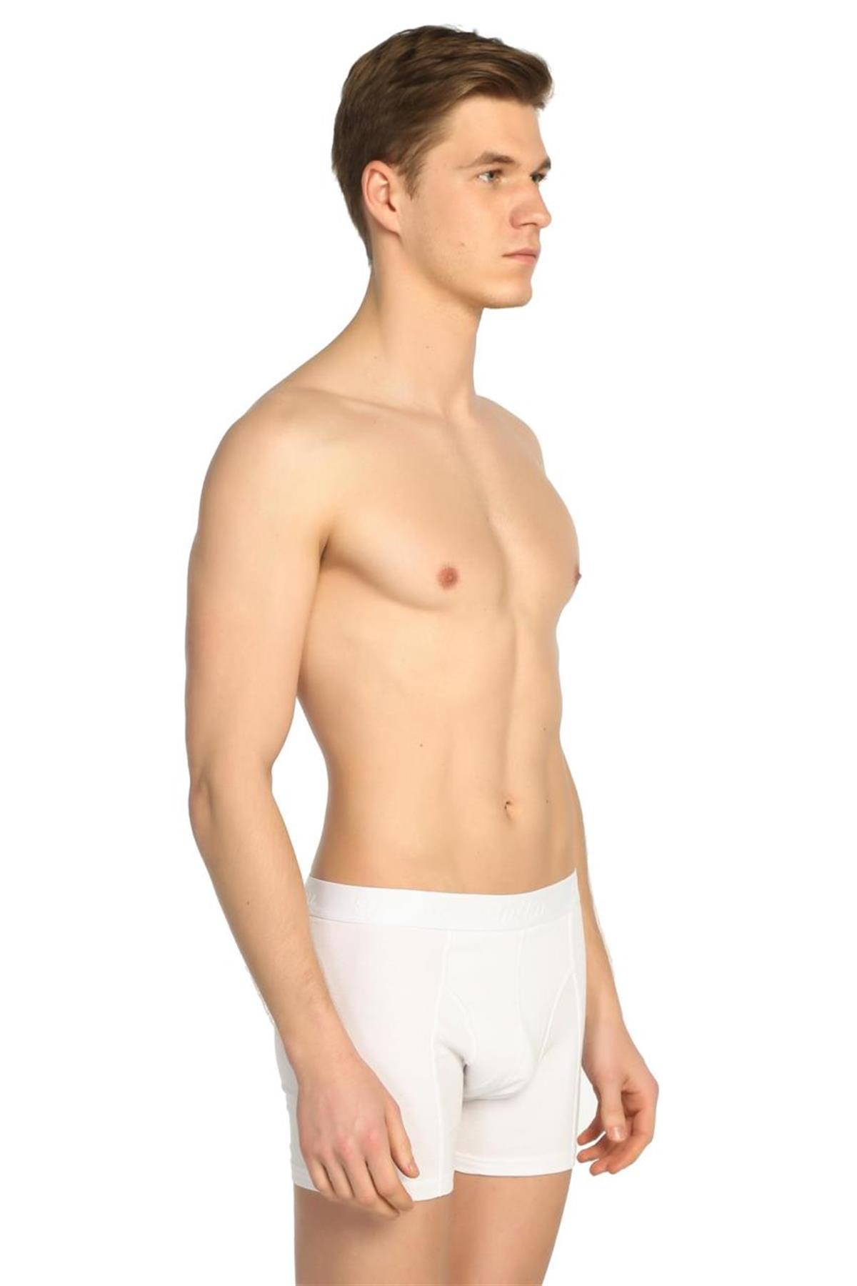 BoxerTutku 6'lı Paket Penye Likralı Erkek Boxer