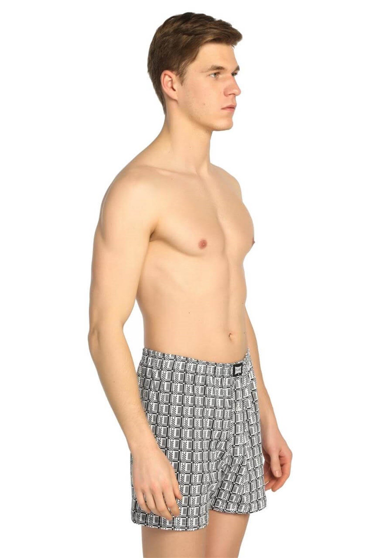 BoxerTutku Desenli %100 Pamuk Erkek Boxer