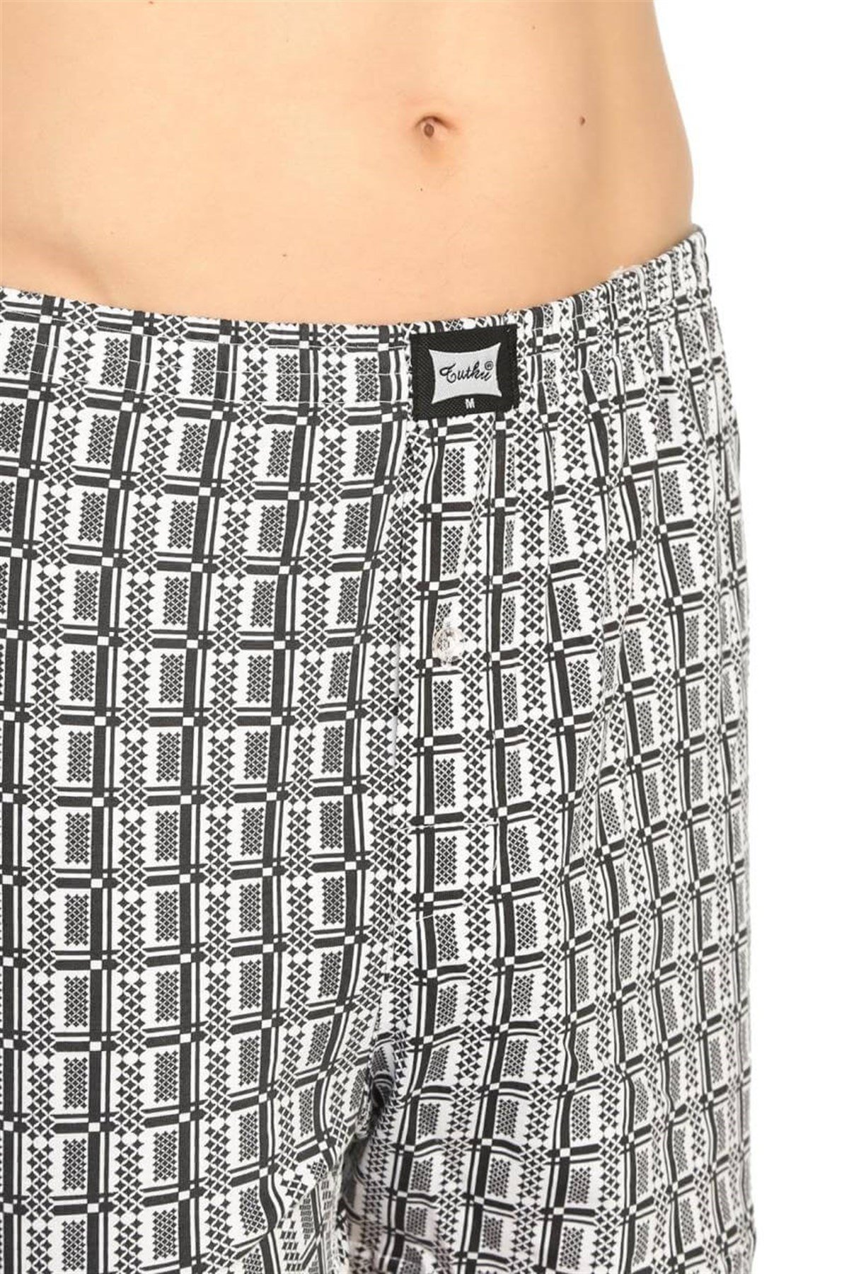BoxerTutku Desenli %100 Pamuk Erkek Boxer