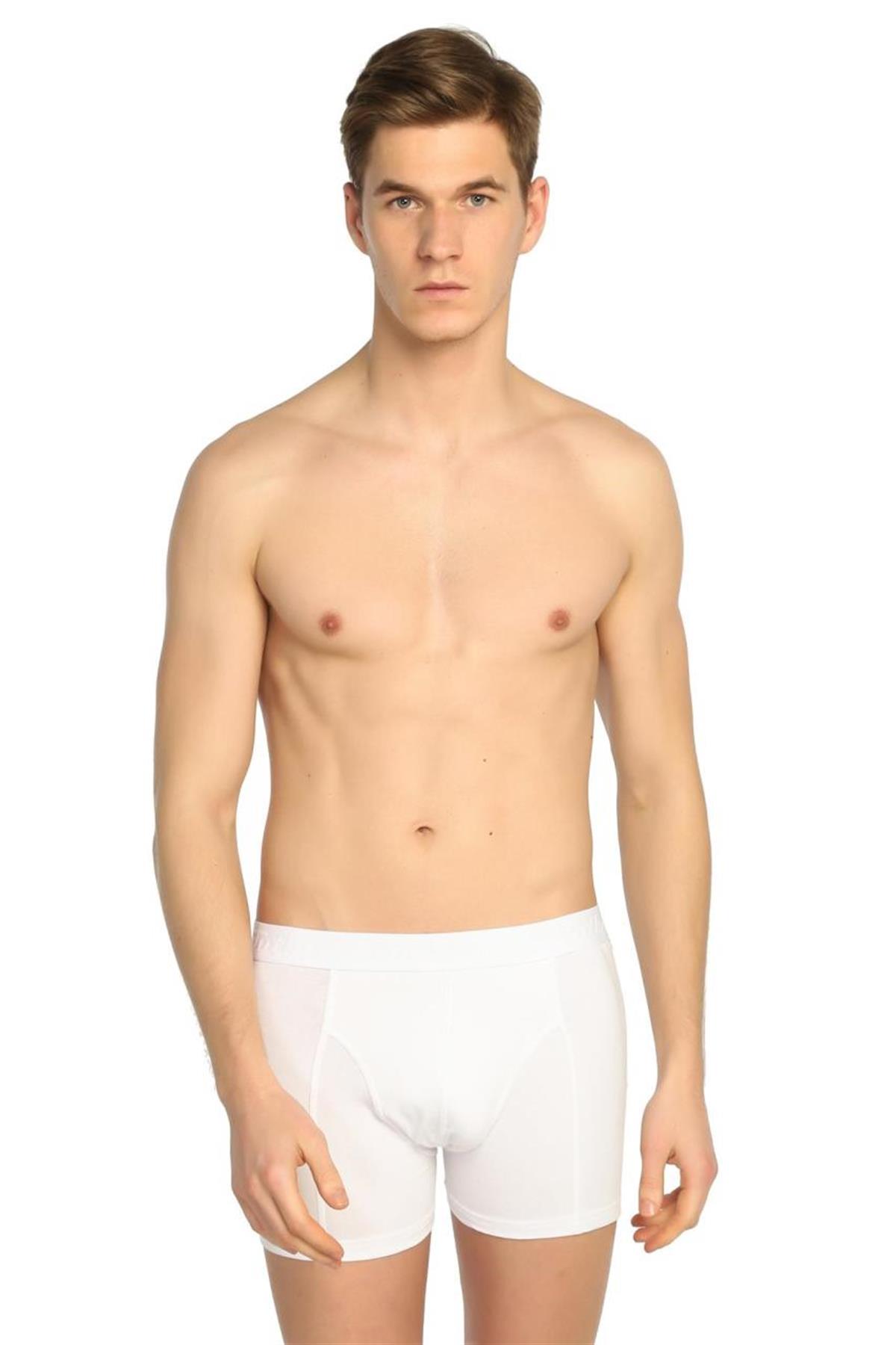 BoxerTutku Likralı 12'li Paket Erkek Penye Boxer