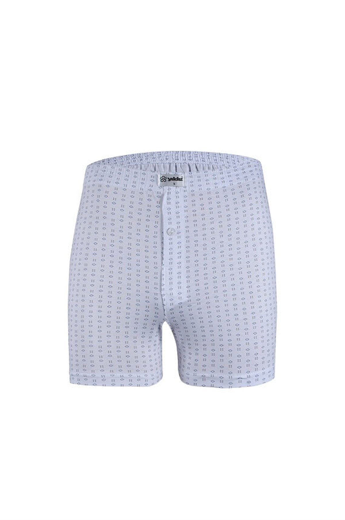 BoxerYıldızYıldız 35 Emrime Penye Desenli Erkek Boxer