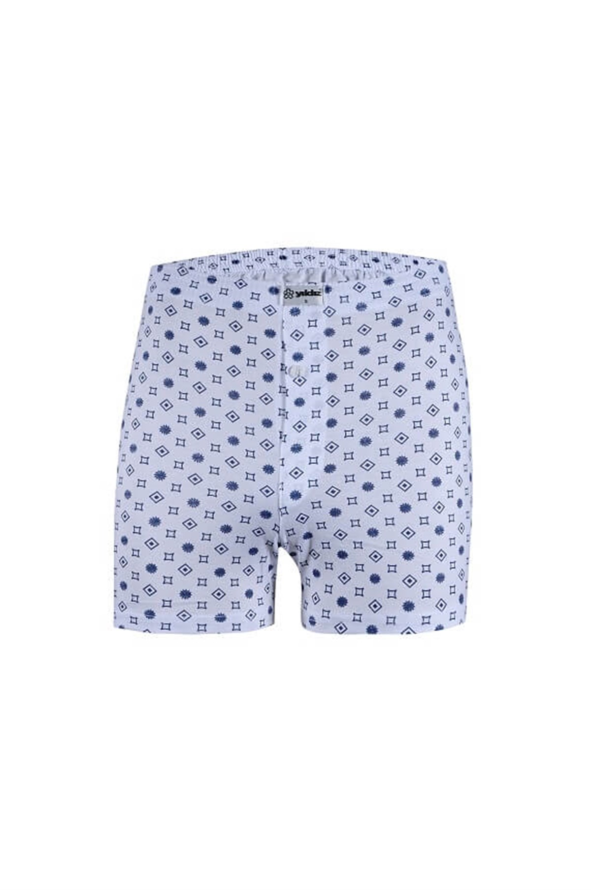 BoxerYıldızYıldız 35 Emrime Penye Desenli Erkek Boxer