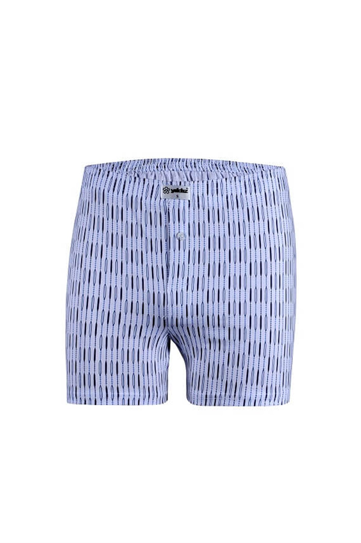 BoxerYıldızYıldız 35 Emrime Penye Desenli Erkek Boxer