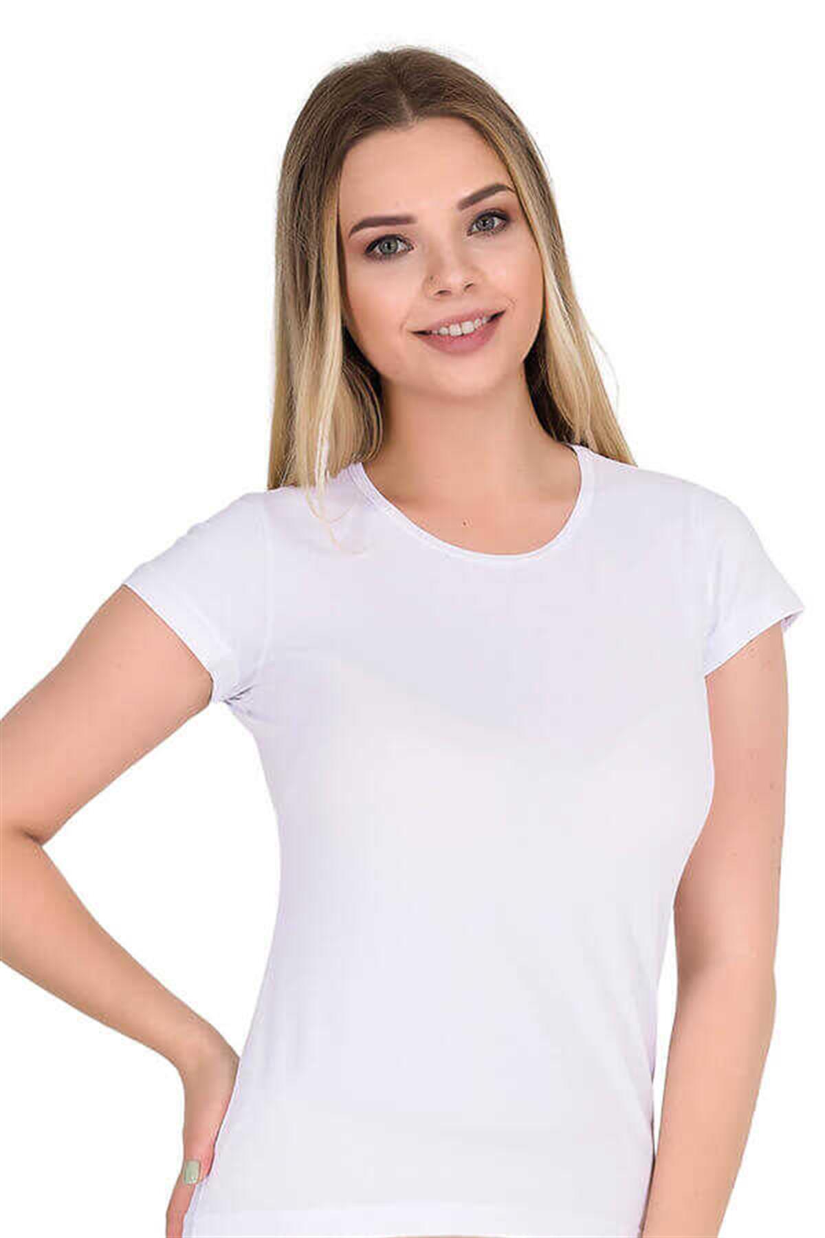Atlet, Fanila, BodyYıldız 2141 Kısa Kollu Bayan T-Shirt Body