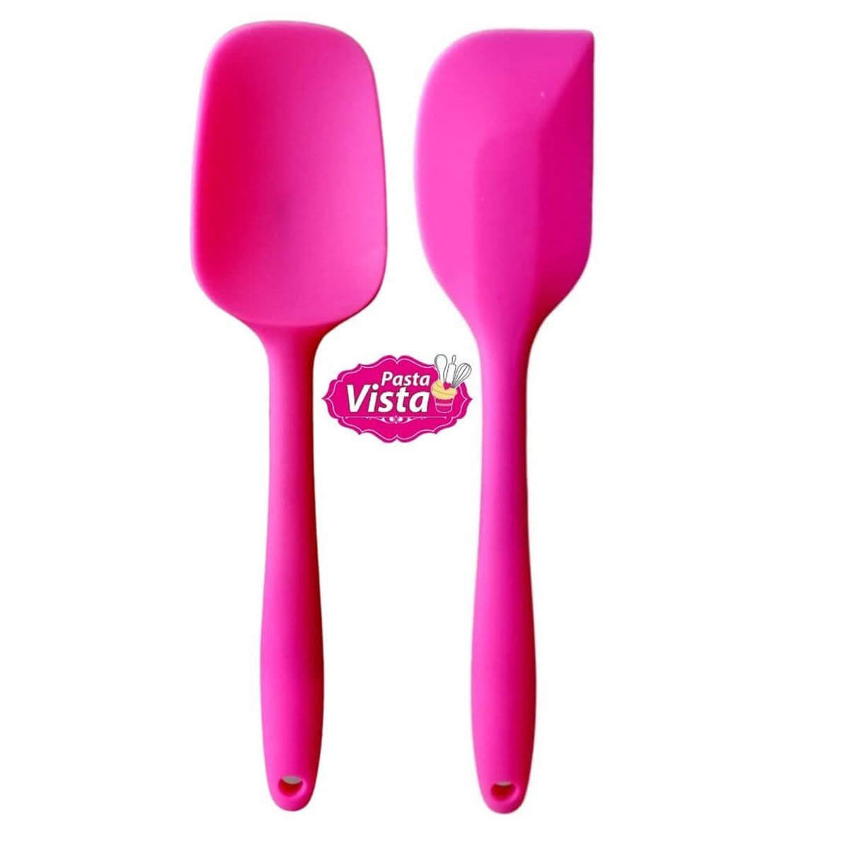 Silikon Saplı 2li Kaşık Spatula Set