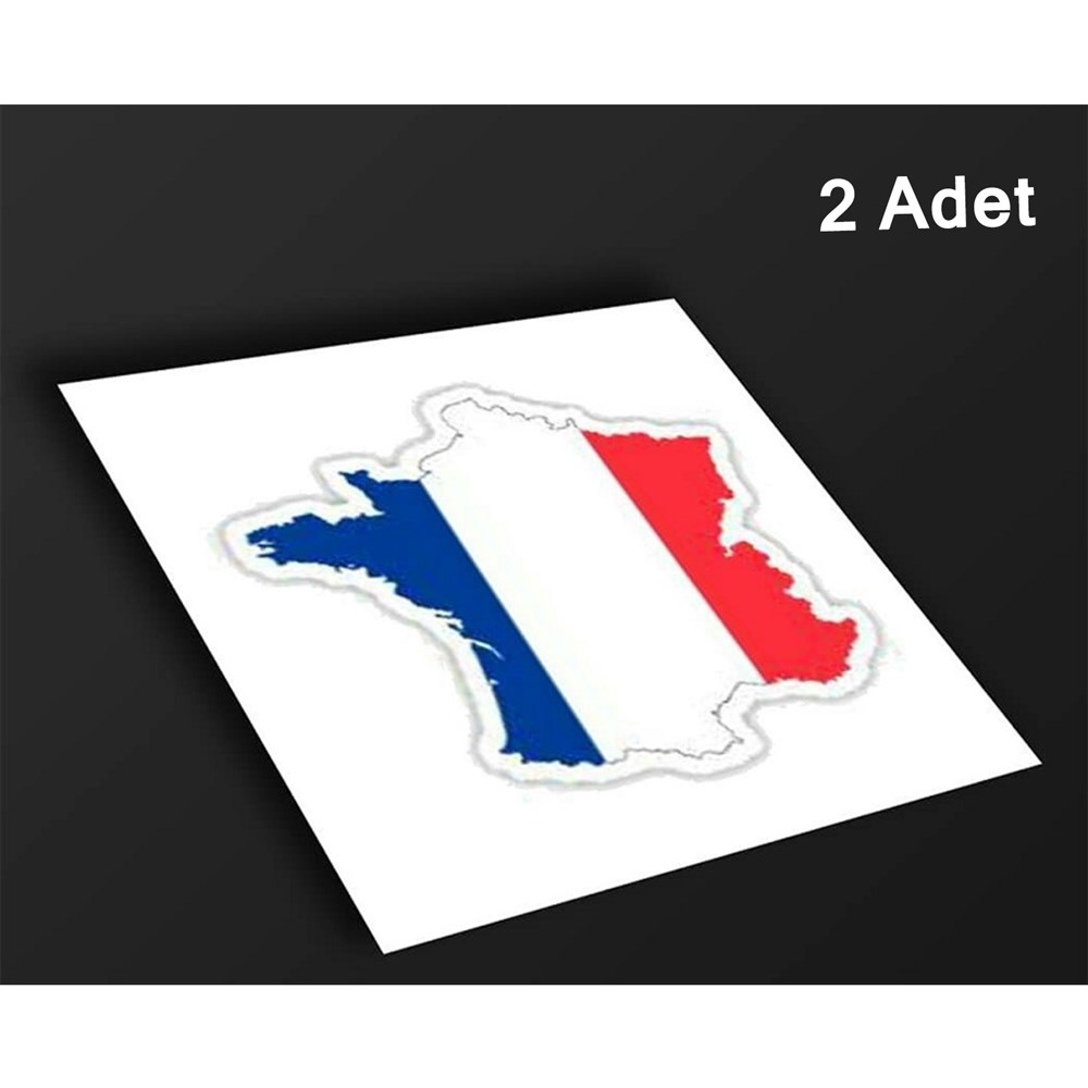 2'li Fransa Bayrağı Sticker