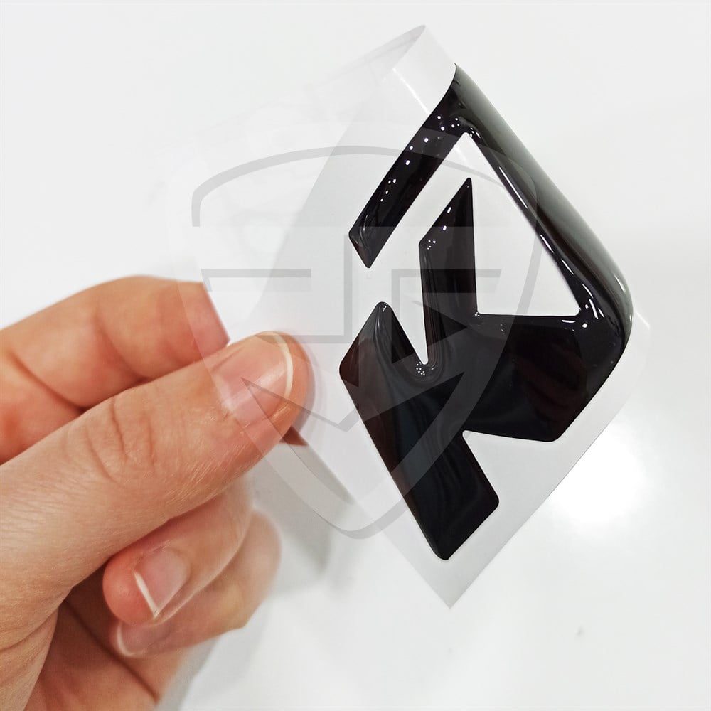 2'li KTM 3D Damla Sticker Turuncu