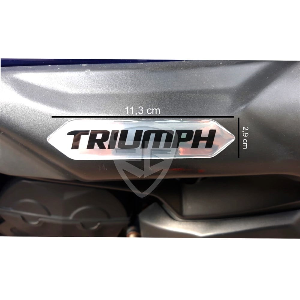 2'li Triumph Tiger 800 3D Motosiklet Sticker