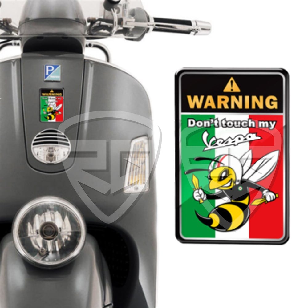 3D Motosiklet Sticker Etiket Motosikletime Dokunma Vespa Uyarı PIAGGIO VESPA GTS GTV LX LXV 125 250 300 