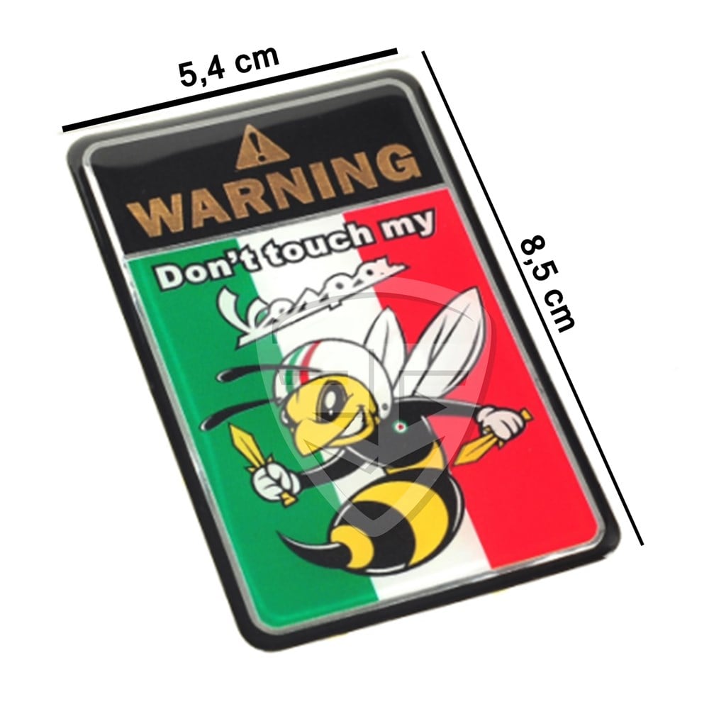 3D Motosiklet Sticker Etiket Motosikletime Dokunma Vespa Uyarı PIAGGIO VESPA GTS GTV LX LXV 125 250 300 