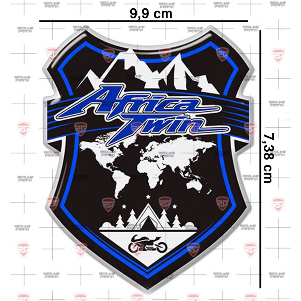 Africa Twin 3D Damla Sticker 