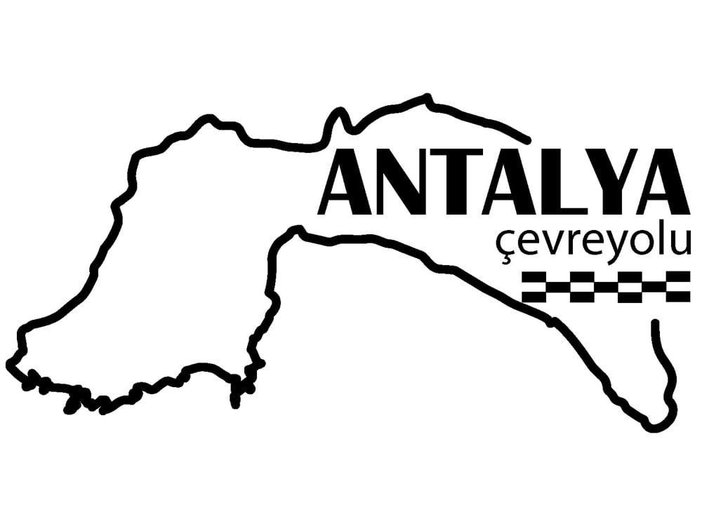Antalya Çevreyolu Sticker - Ücretsiz Kargo 15cm