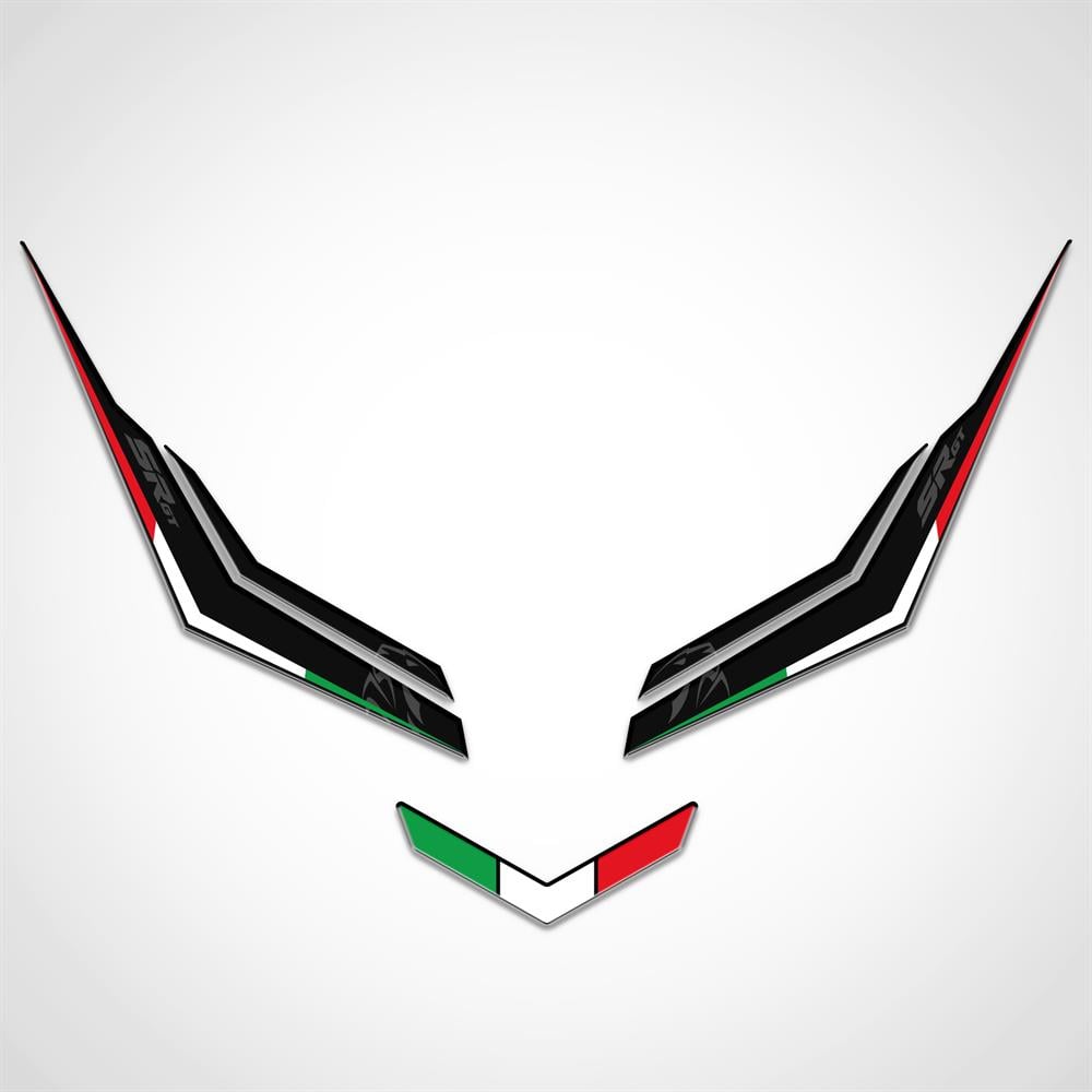 Aprilia Sr Gt 200 125 Far Üstü Far kaşı Sticker Pad