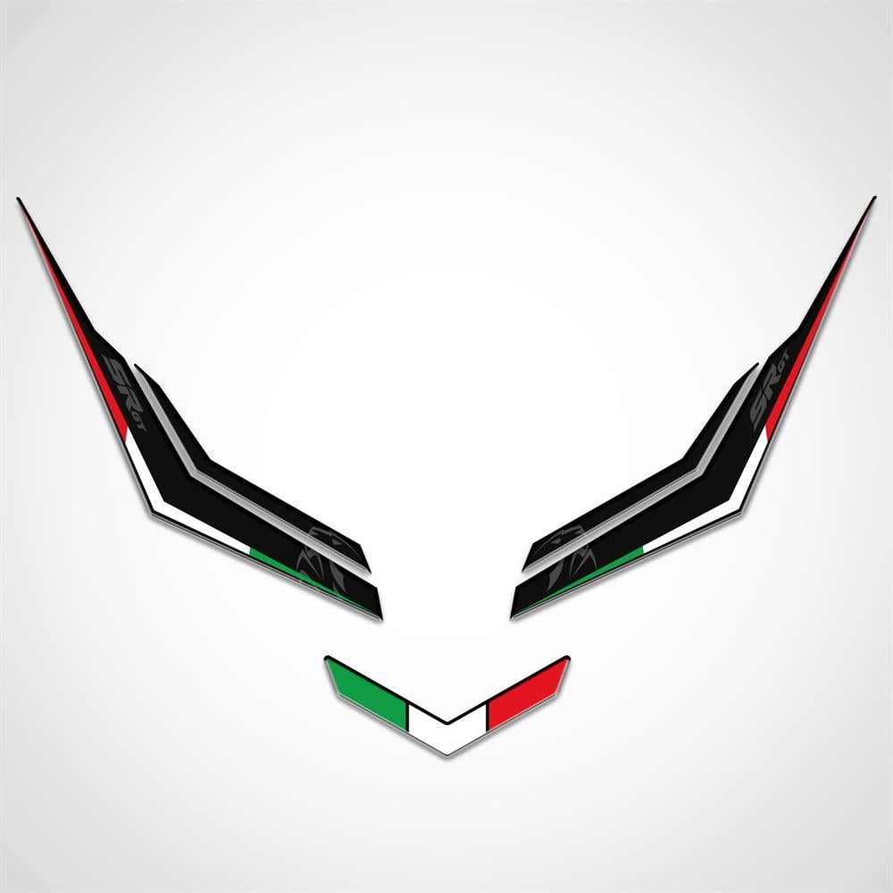 Aprilia Sr Gt 200 125 Far Üstü Far kaşı Sticker Pad