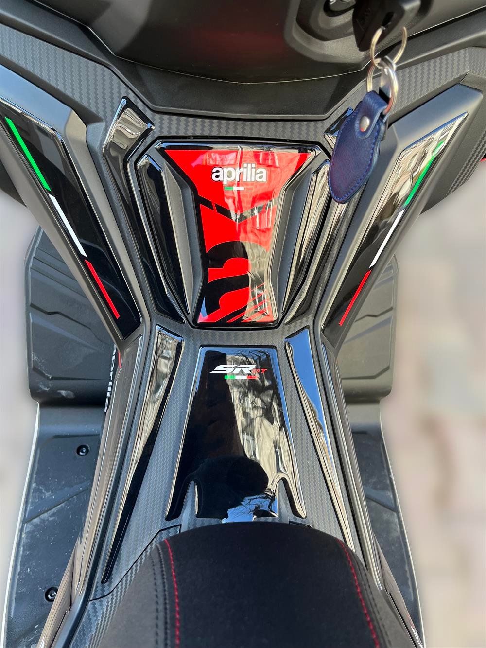 Aprilia Sr Gt 200 125 Full Siyah Kırmızı Set