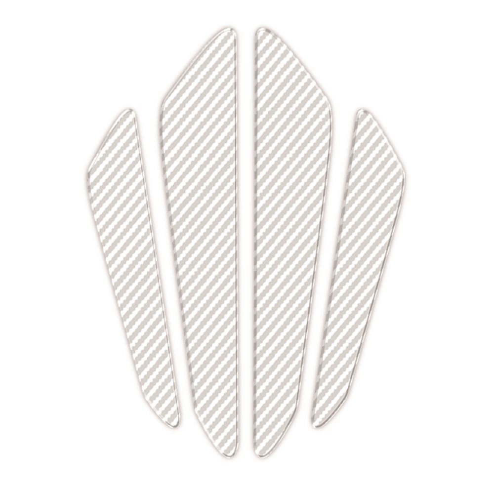 Araba Yan Kapı Koruma 3D Sticker Yapıştırma Beyaz Karbon Desen