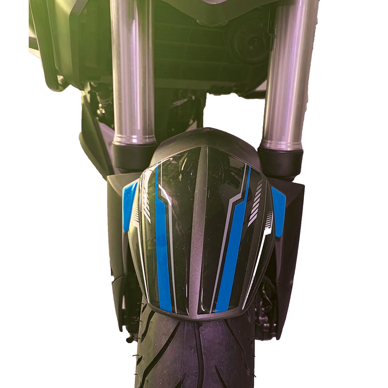 Bajaj Dominar D250 - 400 Çamurluk Sticker 6 Parça Set Siyah Mavi Redlinegrafik 